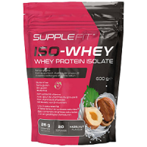 Supplefit ISO-WHEY mit Haselnussgeschmack 600 g